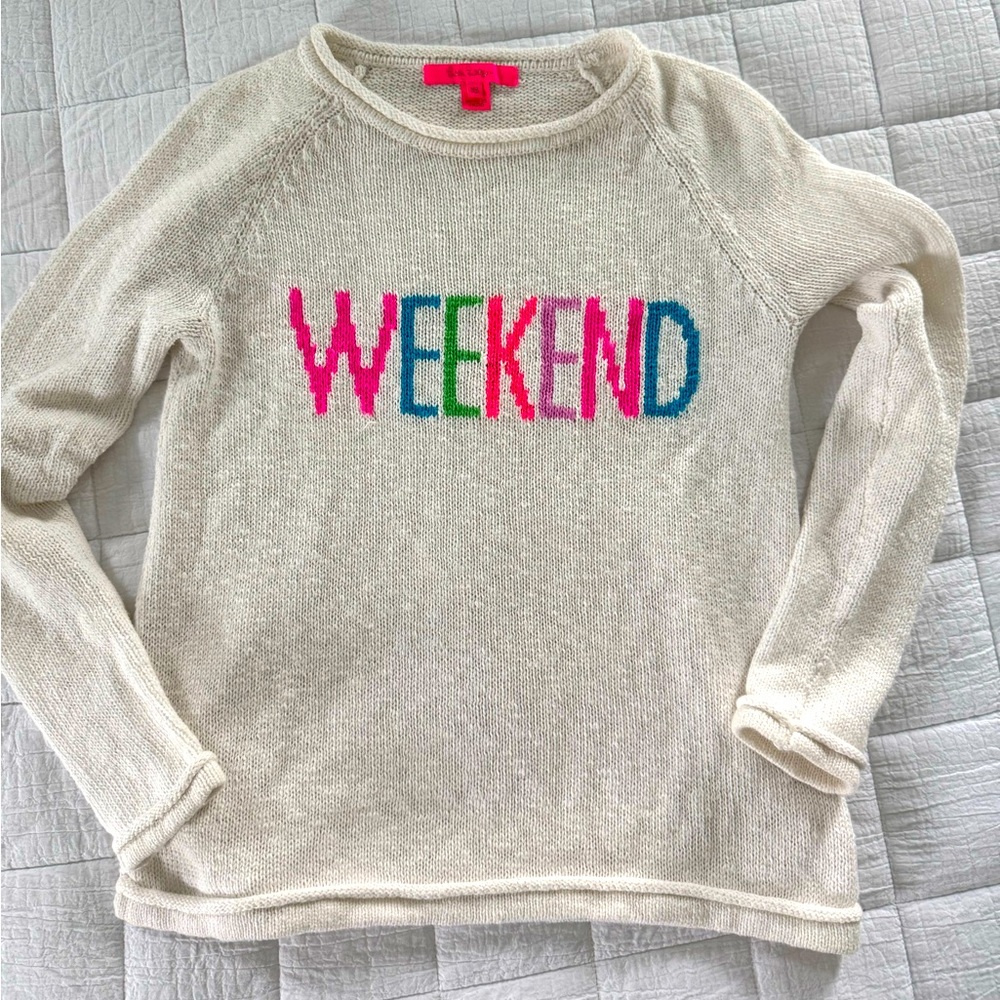 Lily Pulitzer Danette “Weekend” sweater, size extra small

EUC